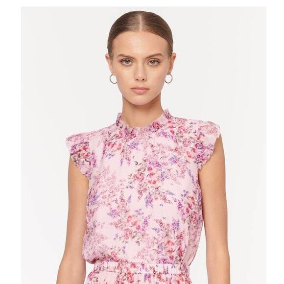 Cami NYC Asta Sleeveless Silk Lined Top Primavera Pink S23-C29-PRMVA Small S NEW - Picture 1 of 5